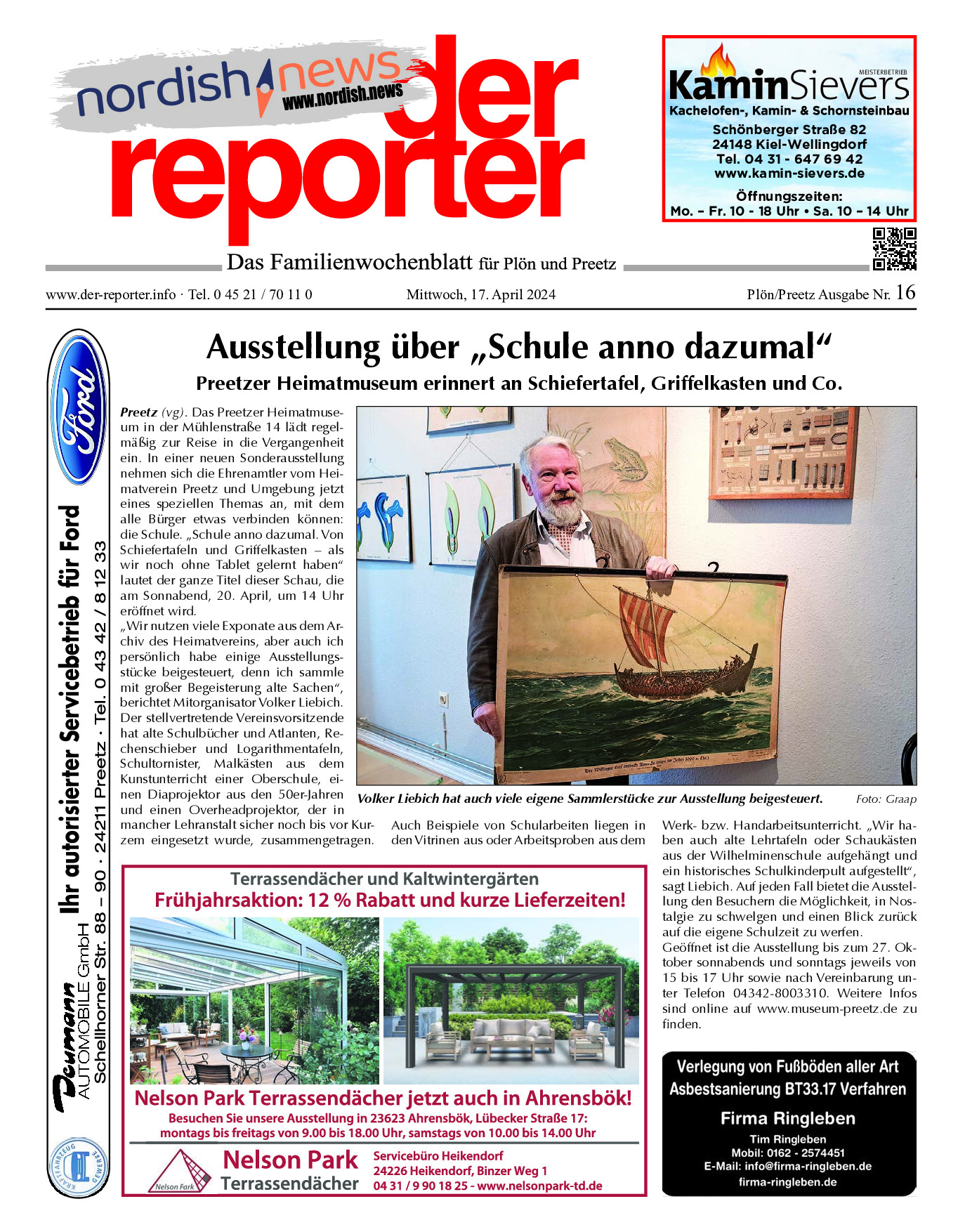 reporter Plön/Preetz Ausgabe 17. April 2024