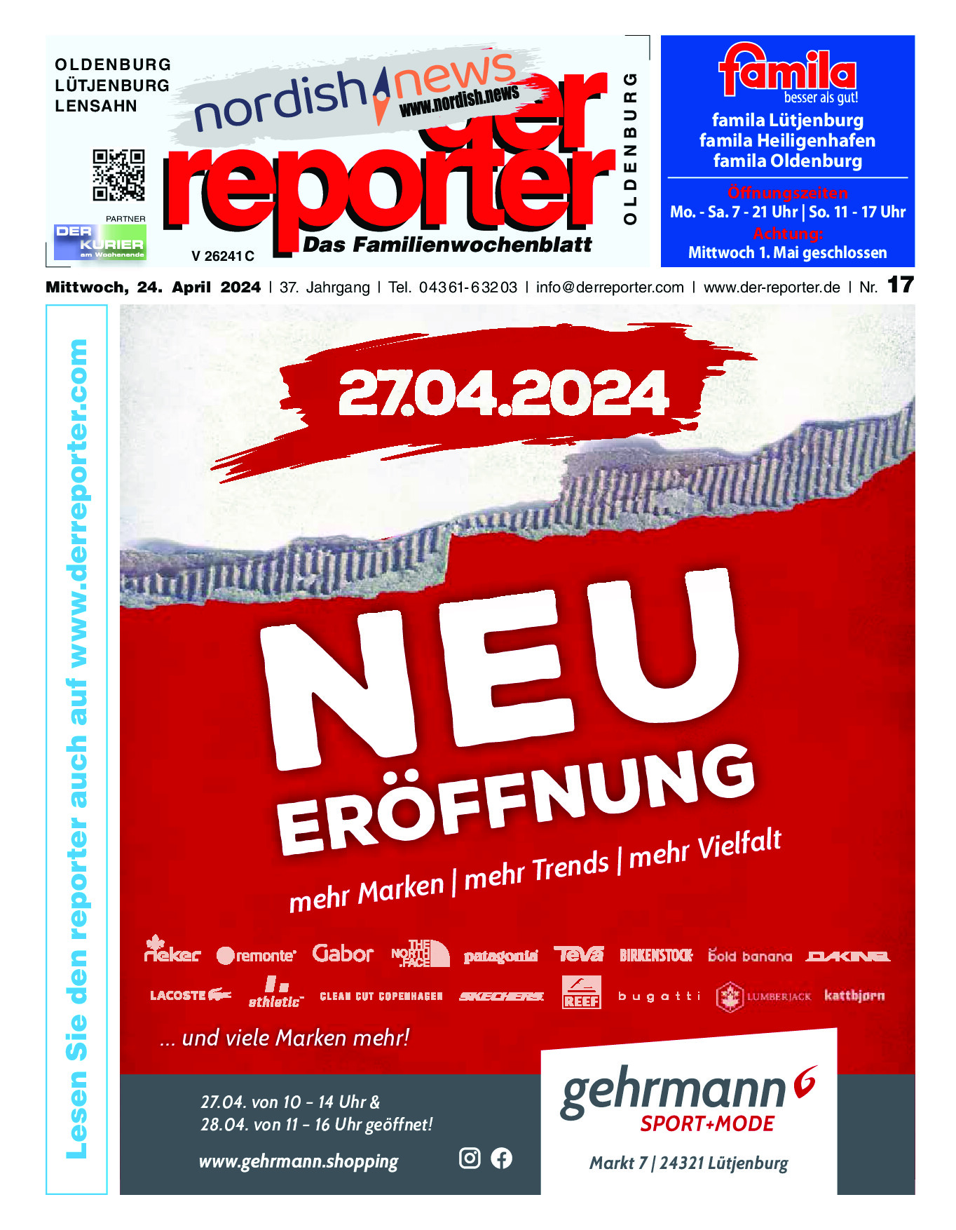 reporter Oldenburg Ausgabe 24. April 2024