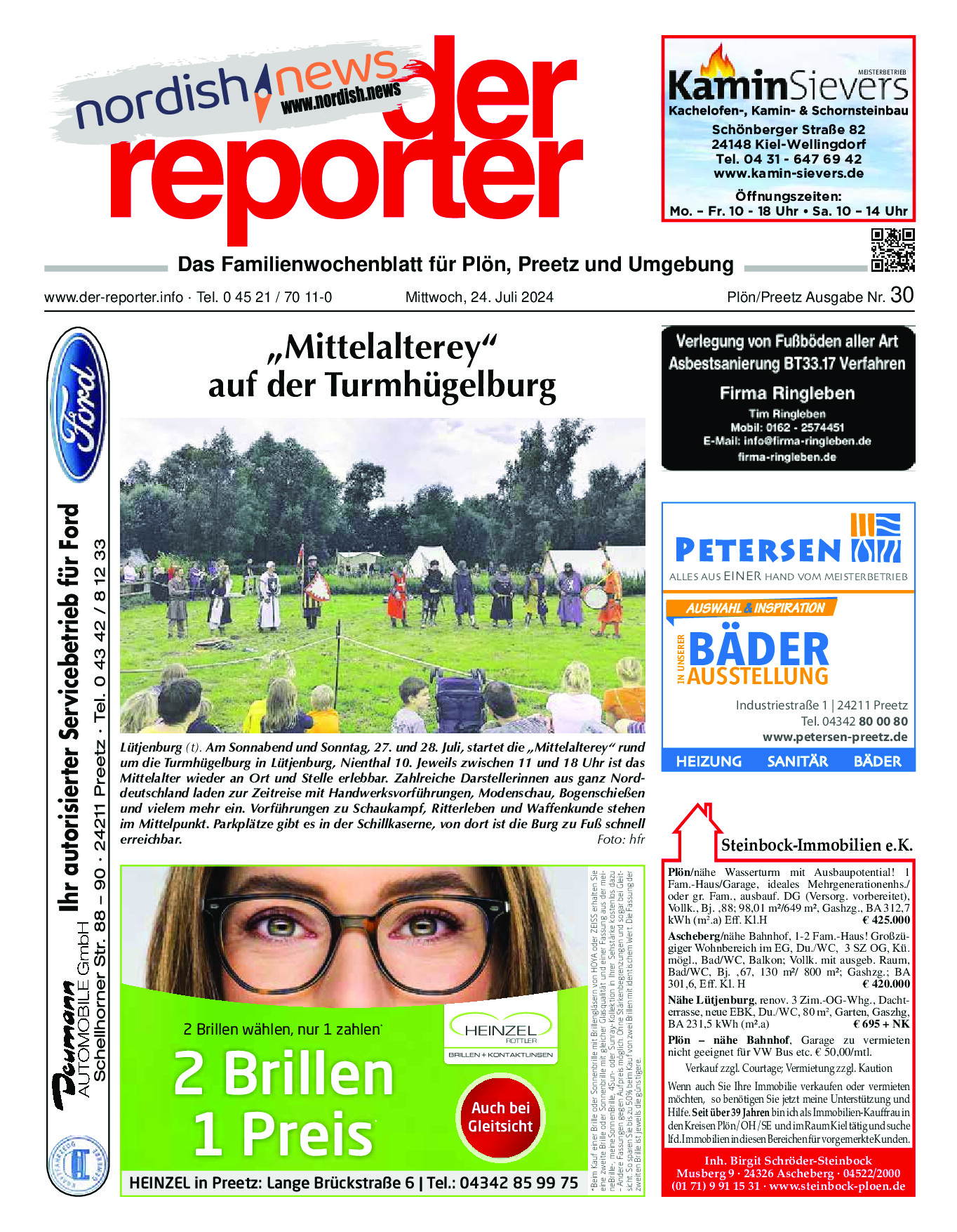 reporter Plön/Preetz Ausgabe 24. Juli 2024