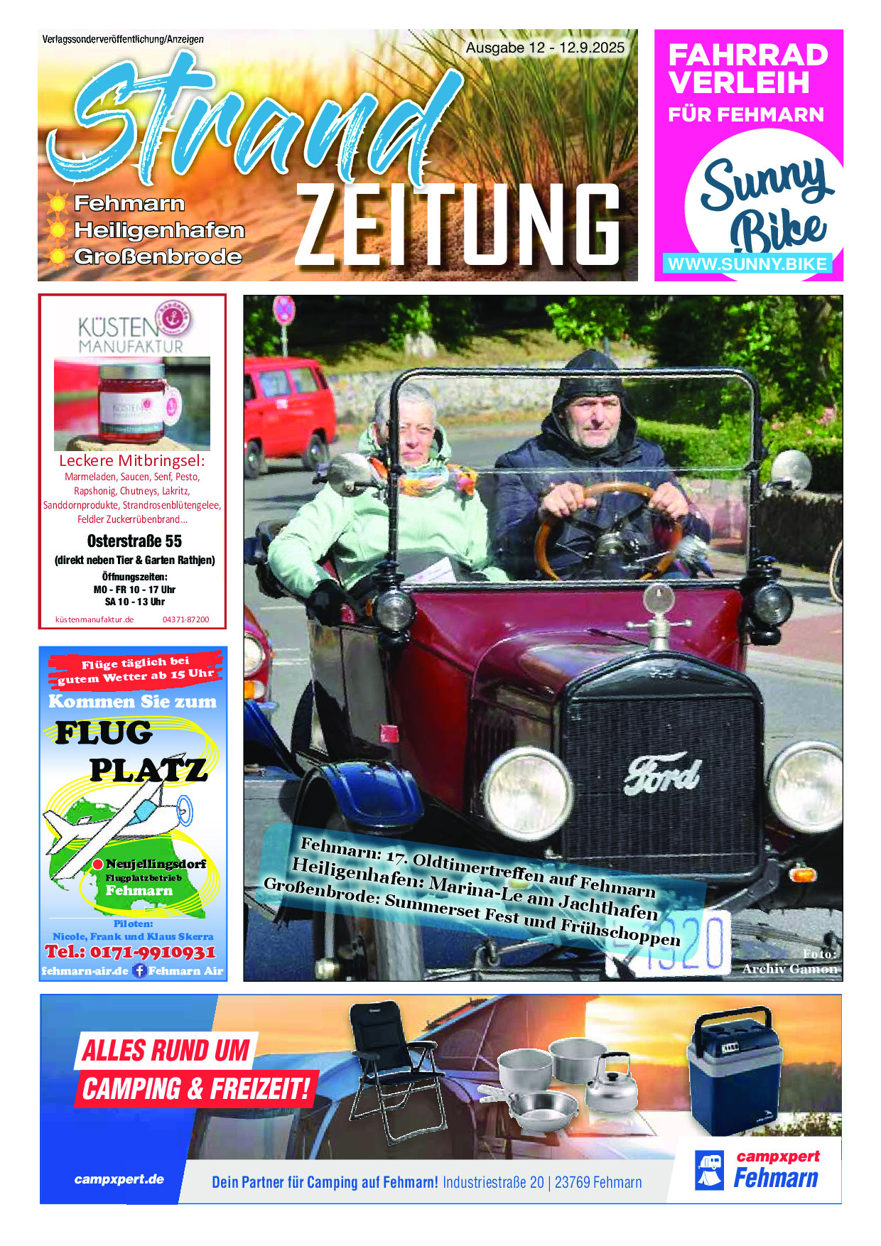 Strandzeitung Ausgabe 12. September 2025