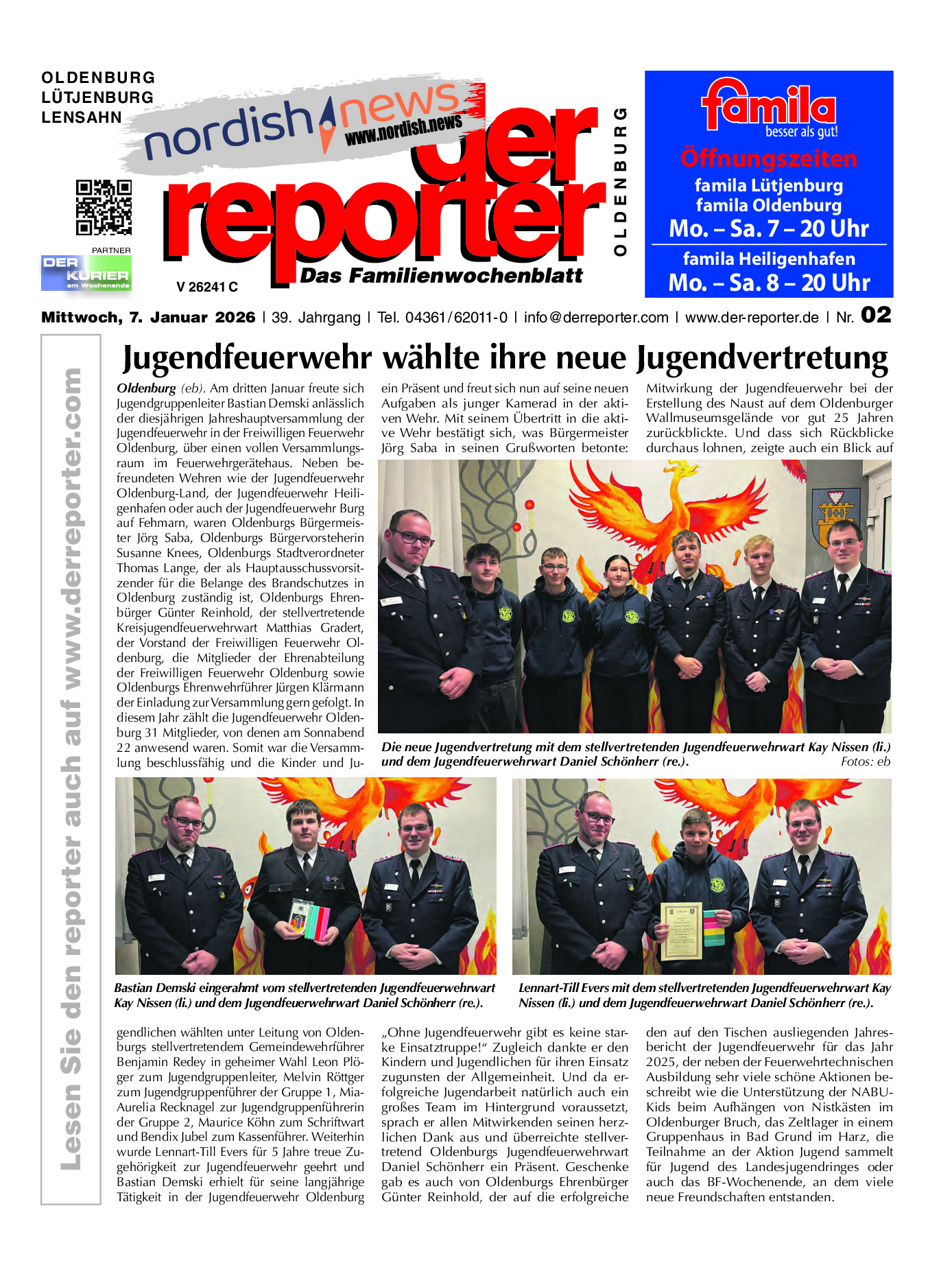 reporter Oldenburg Ausgabe 07. Januar 2026