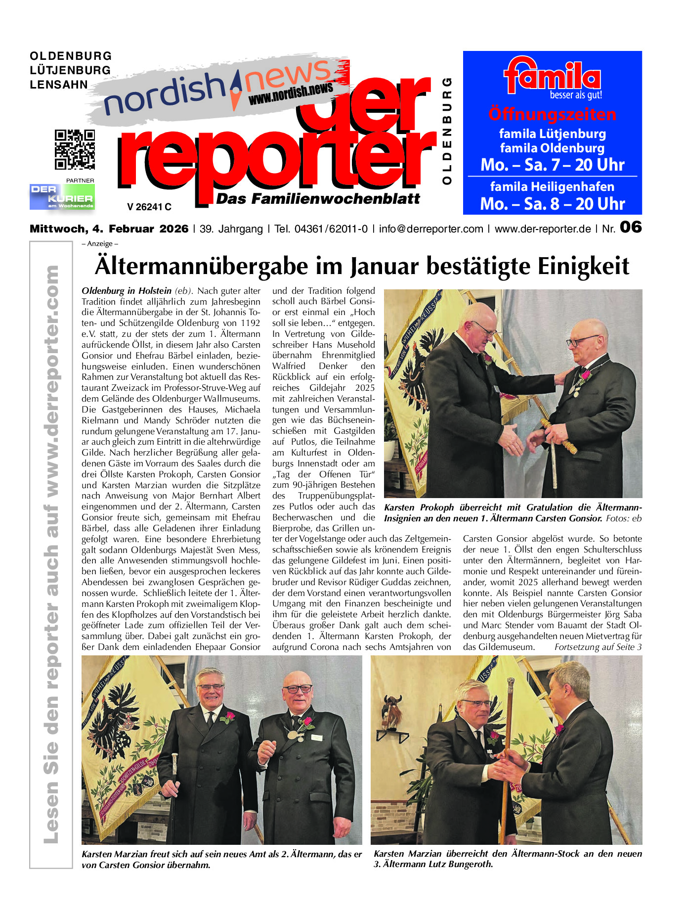 reporter Oldenburg Ausgabe 04. Februar 2026