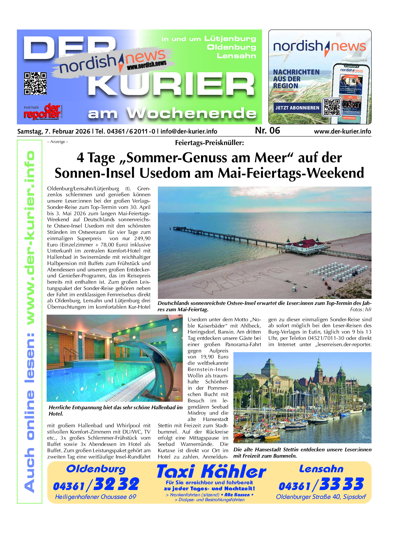 der KURIER Ausgabe 07. Februar 2026