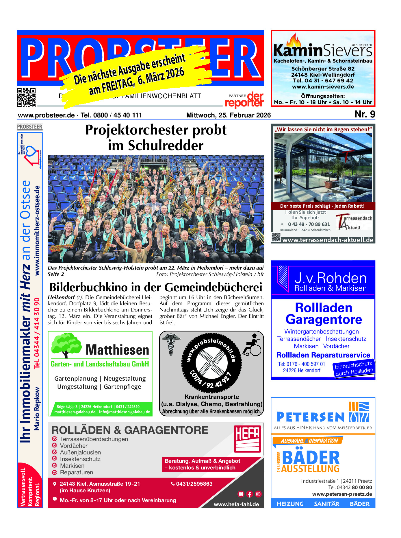 PROBSTEER Ausgabe 25. Februar 2026