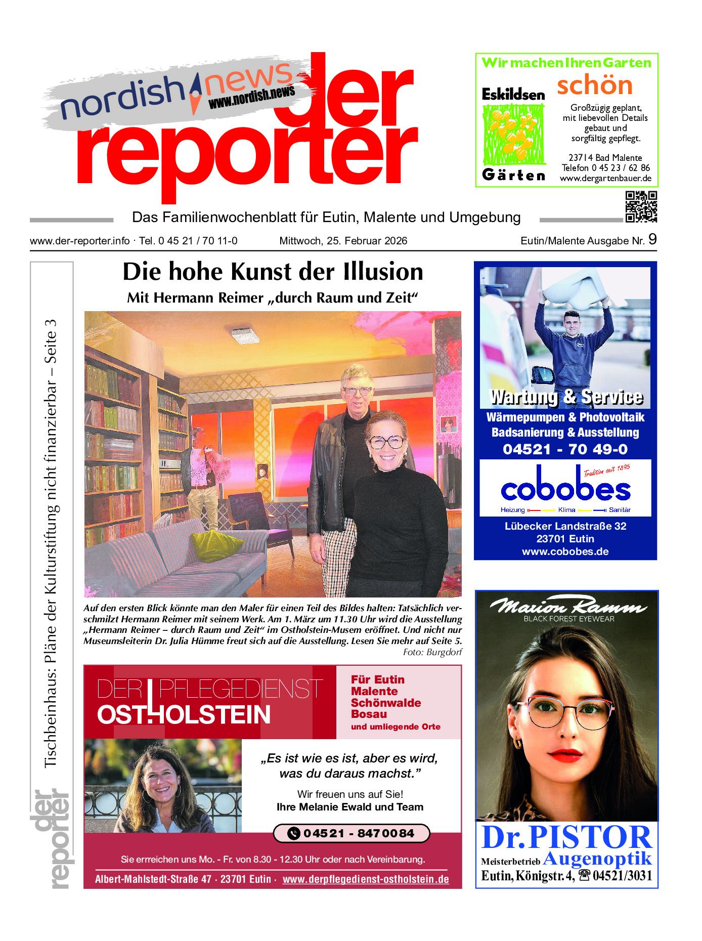 reporter Eutin am Mittwoch Ausgabe 25. Februar 2026