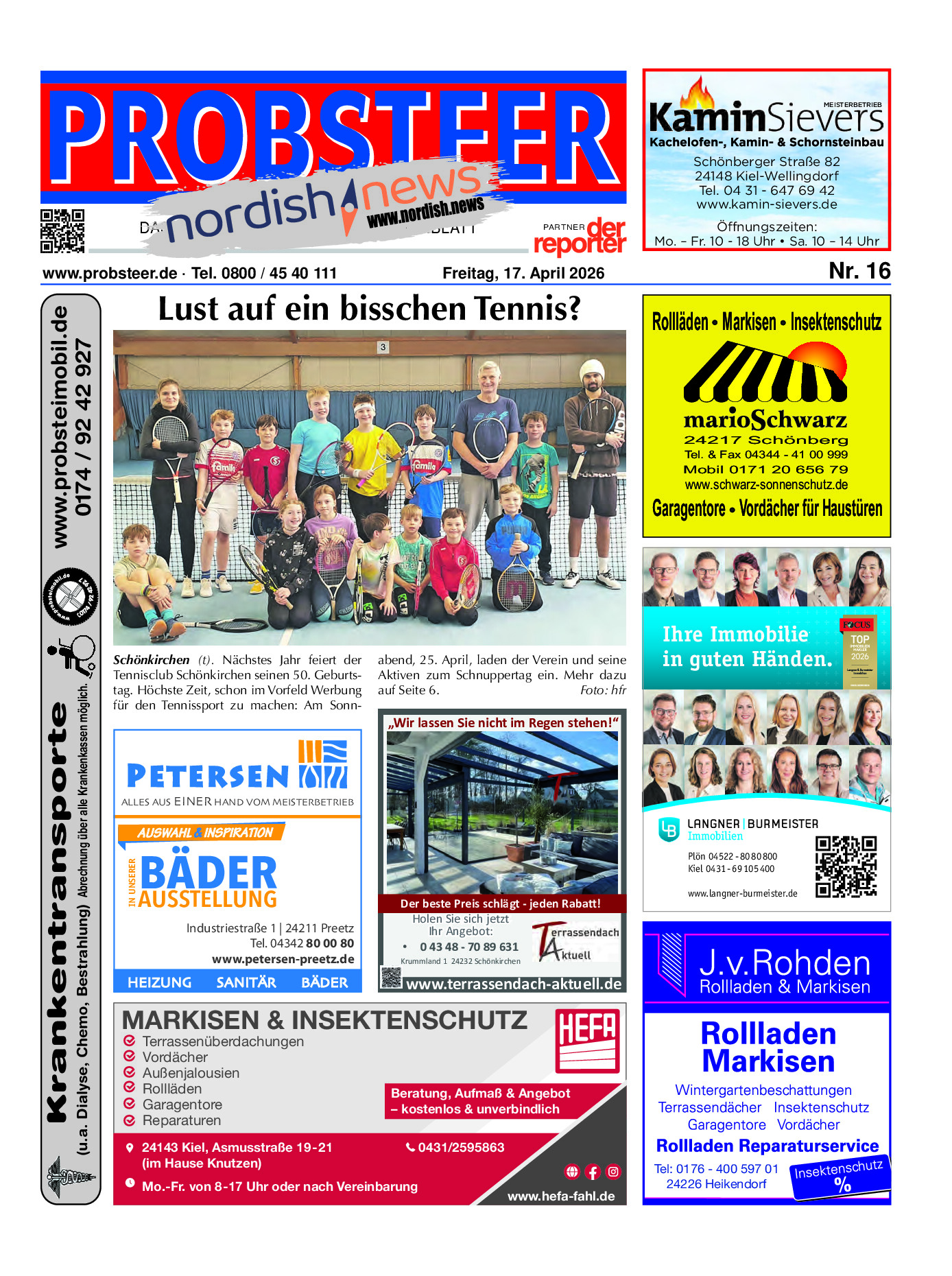 PROBSTEER Ausgabe 17. April 2026