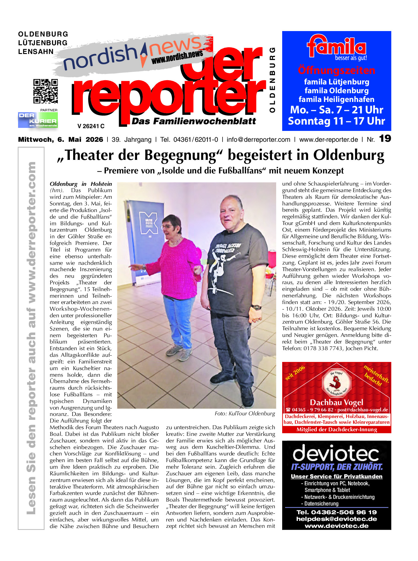 reporter Oldenburg Ausgabe 06. Mai 2026