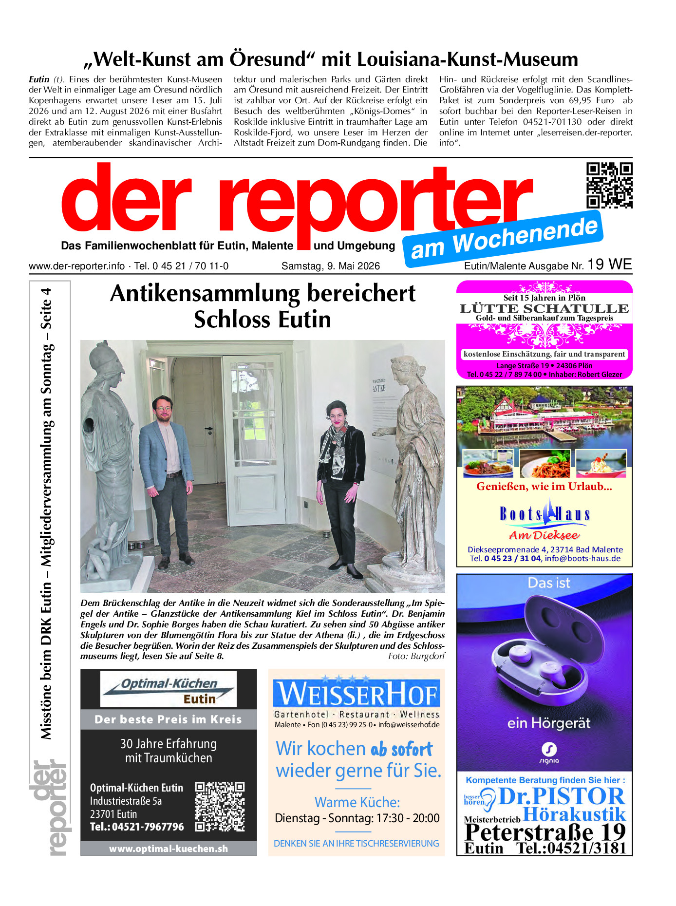 reporter Eutin am Samstag Ausgabe 09. Mai 2026