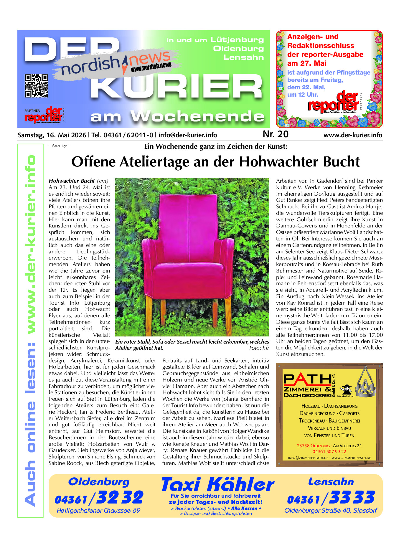 der KURIER Ausgabe 16. Mai 2026