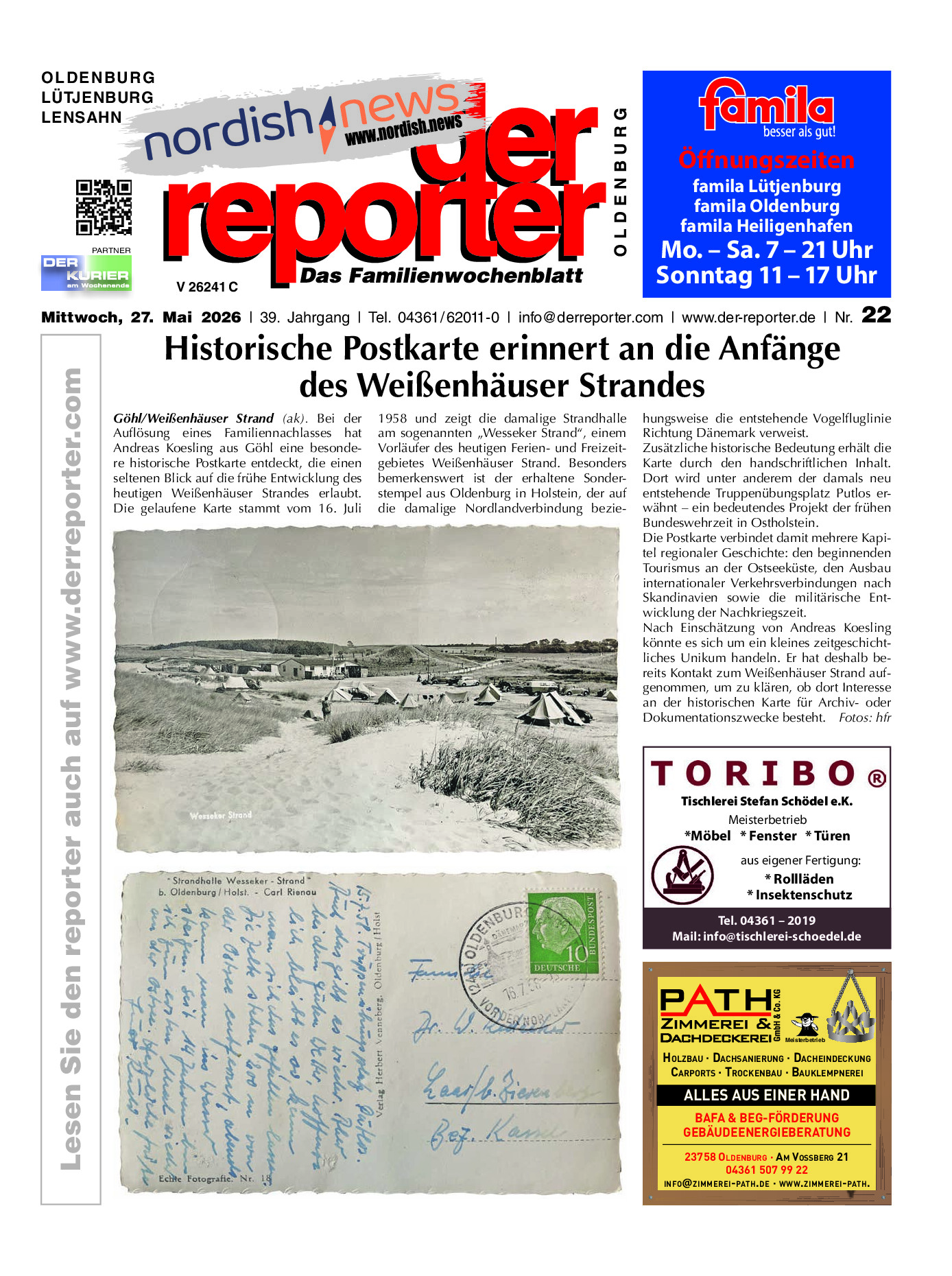 reporter Oldenburg Ausgabe 27. Mai 2026