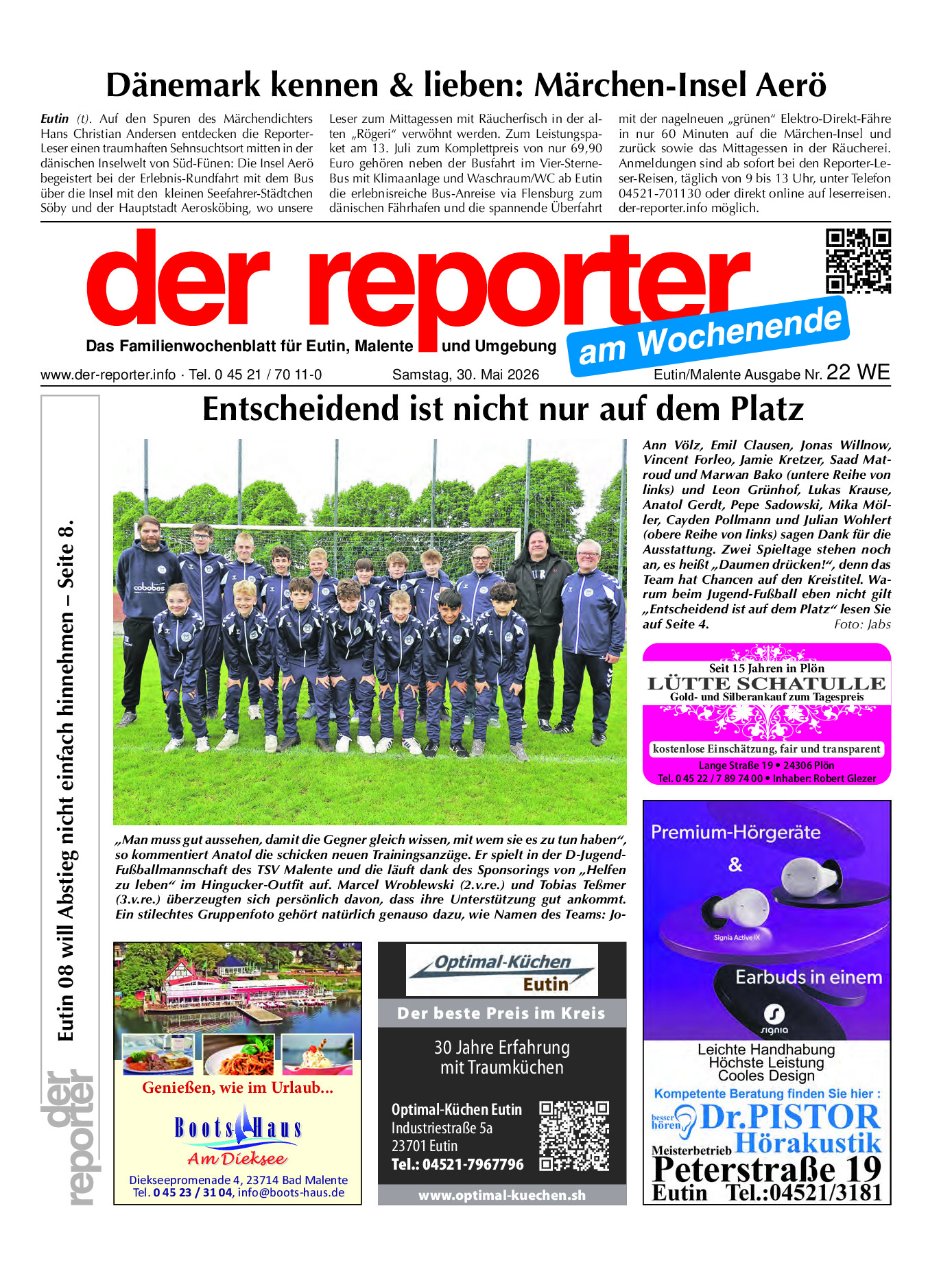 reporter Eutin am Samstag Ausgabe 30. Mai 2026