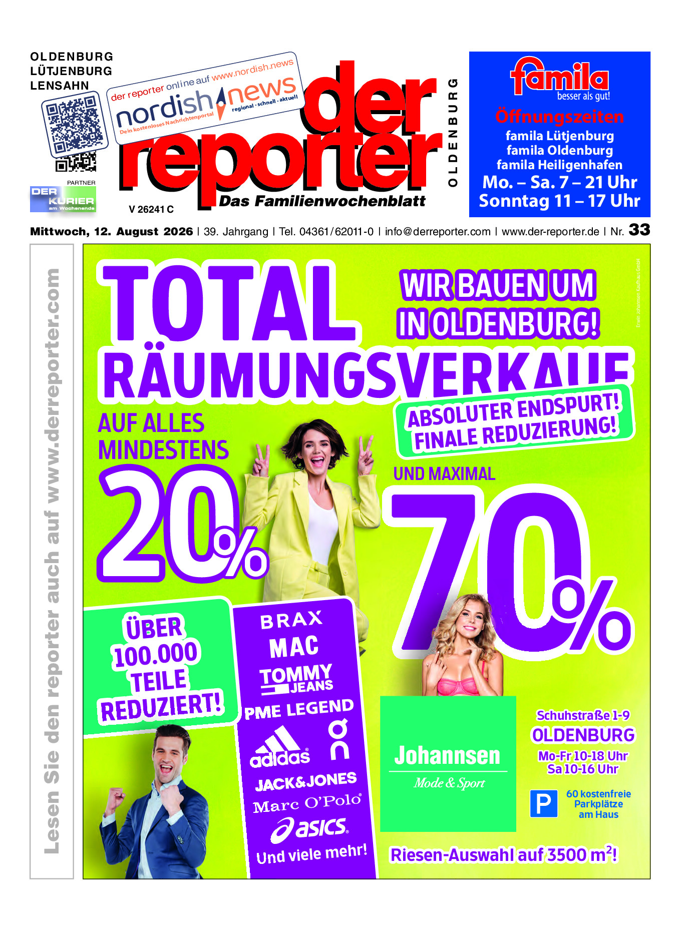 reporter Oldenburg Ausgabe 12. August 2026
